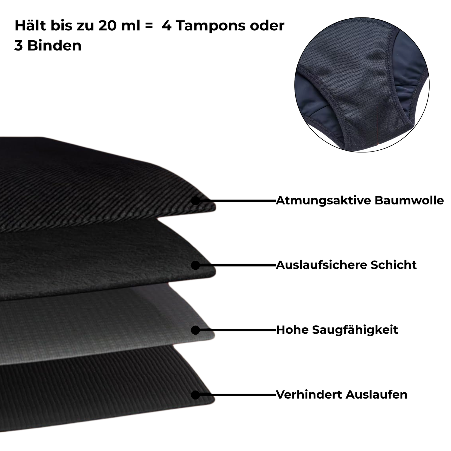 Shapeness™ High-Waist Periodenslip